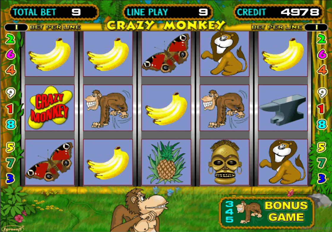 Игровой автомат Crazy Monkey Крейзи Манки играть онлайн бесплатно