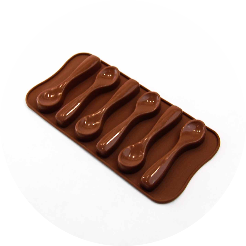 Шоколадные формы купить. Силиконовая форма шоколад. Силиконовая форма ложки для шоколада. Форма для шоколада ложки. Молд ложка для шоколада.